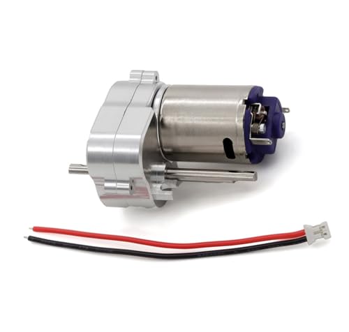 YONMFRDS RC Autoteile Für MN82 MN78 1/12 RC Auto Upgrade Teile Zubehör Metall Getriebe Getriebe Motor Getriebe Box Mit Metall Getriebe Ersatz Zubehör(Silver) von YONMFRDS