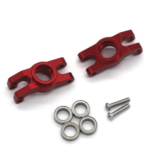 YONMFRDS RC Autoteile Für Mjx 14210 14209 Für 1/14 Fernbedienung Auto Metall Upgrade Kipphebel Lenkung Tasse Spurstange Stoßdämpfer Rahmen Teile(Red5) von YONMFRDS