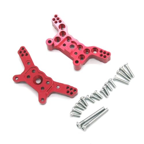 YONMFRDS RC Autoteile Für Mjx 14210 14209 Für 1/14 Fernbedienung Auto Metall Upgrade Kipphebel Lenkung Tasse Spurstange Stoßdämpfer Rahmen Teile(Red9) von YONMFRDS