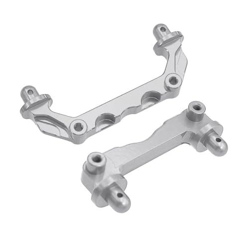 YONMFRDS RC Autoteile Für Mjx Für Hyper Go 14210 Metall Vorne Hinten Auto Shell Säule Säulen Körper Post Dekoration Auto Zubehör RC Auto Aluminium Legierung Upgrade Teile(Silver) von YONMFRDS