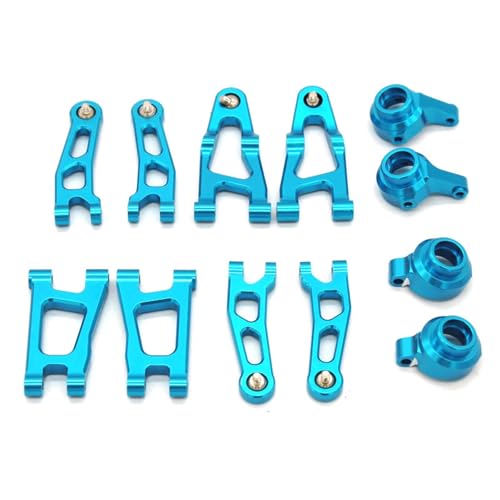 RC Autoteile Für SG 1603 Für SG1604 1605 1606 1607 1608 1/16 RC Metall Upgrade Teile Fernbedienung Fahrzeug Schaukel Arm Hinterrad Sitz Lenkung Tasse Set RC Auto Zubehör(Blue) von YONMFRDS