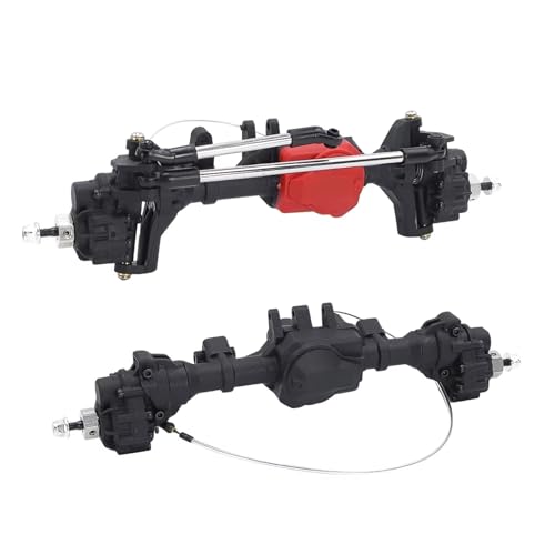 YONMFRDS RC Autoteile Für TRX-4 6WD Für 1:10 RC Crawler Upgrade Komplette Vorne Mitte Hinten Differential Portal Achse Mit T-Lock Hohe Bodenfreiheit(Front Rear axle 6WD) von YONMFRDS