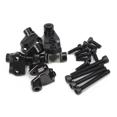 YONMFRDS RC Autoteile Für TRX-4 Für Bronco Für Defender 8227 Für 1/10 RC Crawler Upgrade CNC Schwarz Messing Suspension Link Halterungen Vorne Hinterachse Montage Set von YONMFRDS