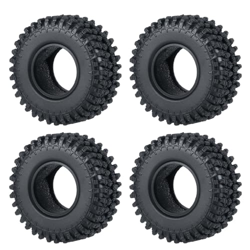 YONMFRDS RC Autoteile Für TRX-4M 1/18 Für Axial Für SCX24 Für AXI90081 1/24 RC Crawler Auto Upgrade Teile 1,0 Zoll Weiche Gummi Rad Reifen 50/54/58/62/64/65mm Auto Zubehör(A 54mm) von YONMFRDS