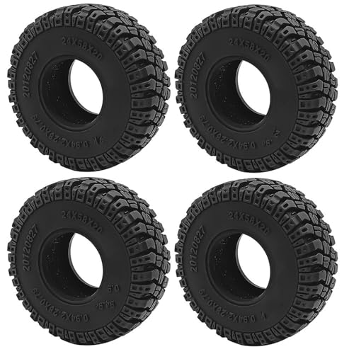 YONMFRDS RC Autoteile Für TRX-4M 1/18 Für Axial Für SCX24 Für AXI90081 1/24 RC Crawler Auto Upgrade Teile 1,0 Zoll Weiche Gummi Rad Reifen 50/54/58/62/64/65mm Auto Zubehör(H 58mm) von YONMFRDS
