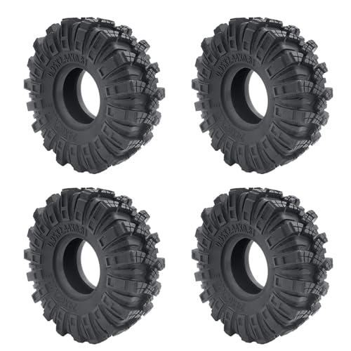 YONMFRDS RC Autoteile Für TRX-4M 1/18 Für Axial Für SCX24 Für AXI90081 1/24 RC Crawler Auto Upgrade Teile 1,0 Zoll Weiche Gummi Rad Reifen 50/54/58/62/64/65mm Auto Zubehör(L 62mm) von YONMFRDS