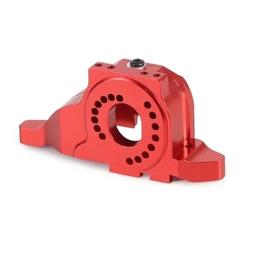YONMFRDS RC Autoteile Für TRX-6 G63 Für TRX-4 G500 Für Bronco Für Defender 1/10 Aluminiumlegierung Kühlkörper Motorhalterung Basis Getriebeabdeckung RC Crawler Autozubehör(Red) von YONMFRDS