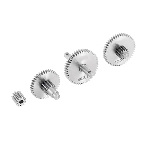 YONMFRDS RC Autoteile Für TRX4M 1/18 4M-36 Edelstahl Overdrive Underdrive Getriebe Ritzel Set RC Crawler Auto Upgrade Zubehör RC Auto Teile(Underdrive Gear 1) von YONMFRDS
