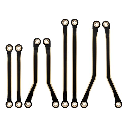 YONMFRDS RC Autoteile Für TRX4M Für 1/18 RC Crawler Upgrade Teile 4M-45 48g Schwarz Beschichtung Messing High Clearance Für Chassis Links Set von YONMFRDS