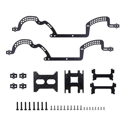 RC Autoteile Für TRX4M Für Bronco Für Defender 1/18 Für LCG Chassis Kit Rahmen Schienen Hosenträger Rock Sliders RC Crawler Auto DIY Upgrade Teile Ersatz(Set) von YONMFRDS