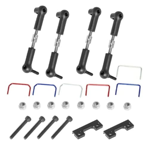 YONMFRDS RC Autoteile Für Trxs Für Slash Für E-Revo Für 1/16 RC Auto Upgrade Teile Zubehör Vorne Und Hinten Breite Stabilisator Stabilisator Kit von YONMFRDS