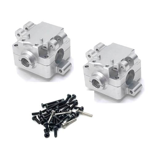 YONMFRDS RC Autoteile Für WLtoys 1/28 K989 K999 K969 K979 P929 P939 284131 284010 284161 RC Autoteile Metall Upgrade Getriebe Modifikation Dekoration Autozubehör(Silver) von YONMFRDS