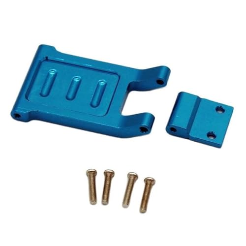 RC Autoteile Für WLtoys 124016 124018 1/12 Für LC Racing Für Emb-Dth RC Modell Fernbedienung Autoteile Metall Upgrade Zubehör Heckstoßstange Dekoration Modifikation(Blue) von YONMFRDS