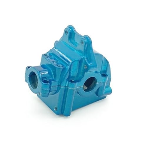 YONMFRDS RC Autoteile Für WLtoys 144001 144010 144002 124019 124018 144001-1254 Metall Vorne Hinten Wave Box Shell Getriebe Kit Ersatz RC Auto Upgrade Ersatzteile Zubehör(Blue) von YONMFRDS