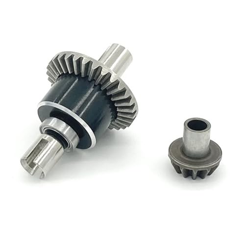 YONMFRDS RC Autoteile Für WLtoys 144001 144010 144002 124019 124018 144001-1254 Metall Vorne Hinten Wave Box Shell Getriebe Kit Ersatz RC Auto Upgrade Ersatzteile Zubehör(Silver) von YONMFRDS