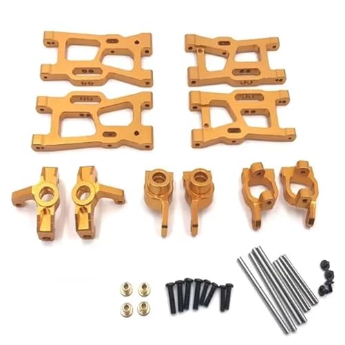 YONMFRDS RC Autoteile Für WLtoys 144001 5X Für 1:14 RC Auto Modelle LKW Teile Für Schaukel Arme(Yellow) von YONMFRDS