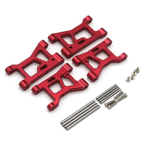 YONMFRDS RC Autoteile Für WLtoys 184016 RC 1/18 Metall Upgrade Teile Für Fernbedienung Autos Vorne Und Hinten Saum Arm Teile(Red) von YONMFRDS