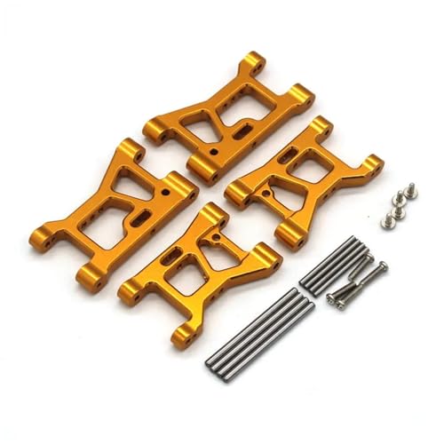 YONMFRDS RC Autoteile Für WLtoys 184016 RC 1/18 Metall Upgrade Teile Für Fernbedienung Autos Vorne Und Hinten Saum Arm Teile(Yellow) von YONMFRDS