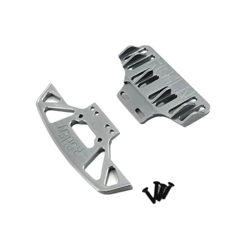 YONMFRDS RC Autoteile Für WLtoys 284010 284131 K989 K979 K969 P929 P939 Metall Vorderen Und Hinteren Stoßfänger 1/28 RC Auto Upgrade Teile Zubehör(Gray) von YONMFRDS