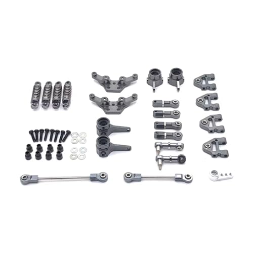 YONMFRDS RC Autoteile Für WLtoys 284131 Für K969 K979 K989 K999 P929 P939 Für 1/28 RC Auto Metall Gefährdete Teile(Gray) von YONMFRDS