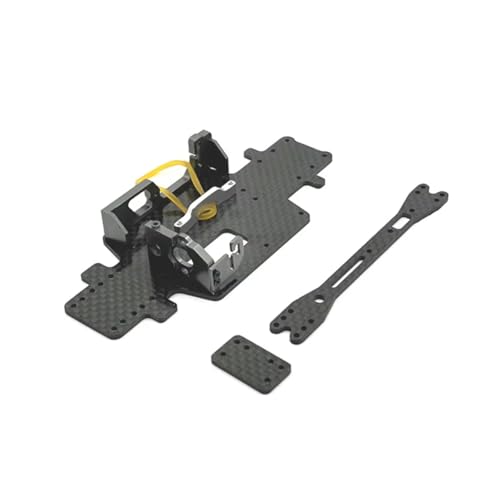 YONMFRDS RC Autoteile Für WLtoys 284131 K969 K979 K989 K999 P929 P939 Metall Upgrade Carbon Fiber Grundplatte Motor Halterung Batterie Halterung RC Auto Teile(Titanium) von YONMFRDS