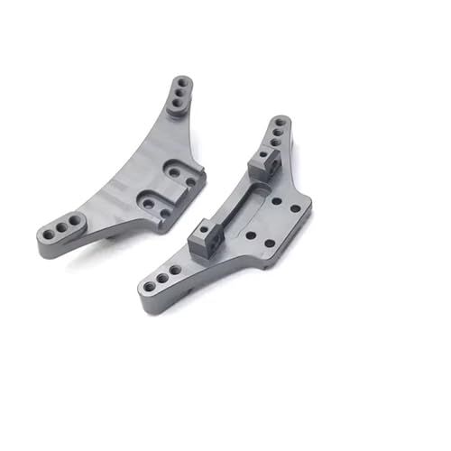 YONMFRDS RC Autoteile Für WLtoys Für 1/10 104009 Für 1/12 12401 12402-A 12403 12404 12409 RC Auto Upgrade Ersatzteile Metall Vorne Und Hinten Shock Halterungen(Gray) von YONMFRDS
