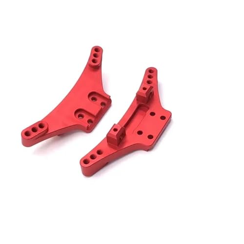 YONMFRDS RC Autoteile Für WLtoys Für 1/10 104009 Für 1/12 12401 12402-A 12403 12404 12409 RC Auto Upgrade Ersatzteile Metall Vorne Und Hinten Shock Halterungen(Red) von YONMFRDS