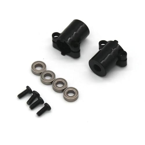 YONMFRDS RC Autoteile Für WLtoys Für FMS Für Feuer Für Pferd Für EAZYRC 1/18 Für Thunder Storm RC Fernbedienung Auto Metall Upgrade Zubehör Hinterrad Für Sitz(Black) von YONMFRDS