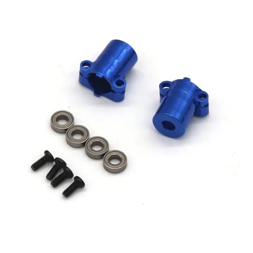 YONMFRDS RC Autoteile Für WLtoys Für FMS Für Feuer Für Pferd Für EAZYRC 1/18 Für Thunder Storm RC Fernbedienung Auto Metall Upgrade Zubehör Hinterrad Für Sitz(Blue) von YONMFRDS