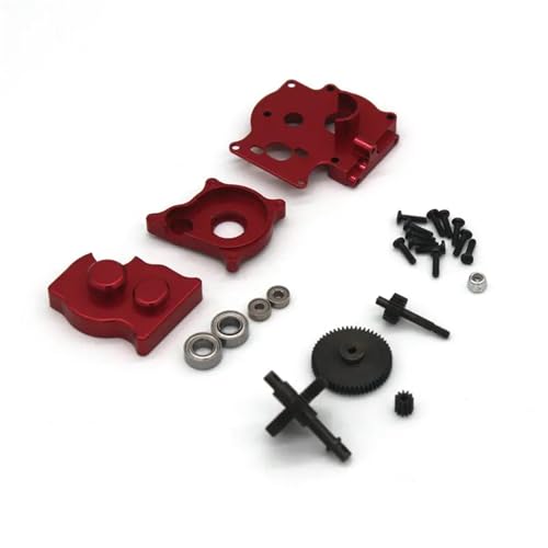 YONMFRDS RC Autoteile Für WLtoys Für Für Jimny Für Smart RC Fernbedienung Auto 1/16 Metall Upgrade Zubehör Medium Welle Box Stahl Getriebe(Color2) von YONMFRDS