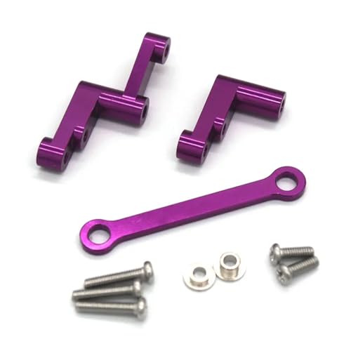 YONMFRDS RC Autoteile Für WLtoys Für HBX 2105a Für T10 16889 16889A 16890 Für SG1601 Für SG1602 RC 1/16 Metall Upgrade Teile Für Fernbedienung Fahrzeug Lenkung(Purple) von YONMFRDS