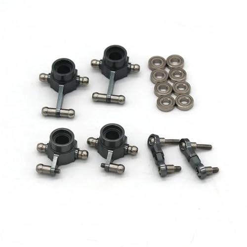 YONMFRDS RC Autoteile Für WLtoys Für K989 Für K969 284131 284010 284161 1/28 RC Auto Metall Teile Lenkung Cup Hinterrad Für Sitz Hinten Oberen Krawatte Stange(Gray) von YONMFRDS