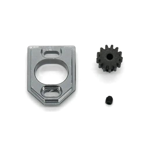 YONMFRDS RC Autoteile Für WLtoys Für MJX 1/16 16207 16208 16209 16210 Für H16V3 Für M162 Für M163 RC Fernbedienung Auto Metall Teile Motor Basis Motor Getriebe(Gray,13T) von YONMFRDS