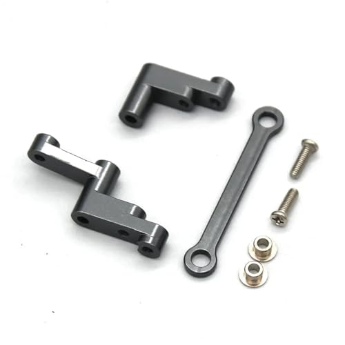 YONMFRDS RC Autoteile Für WLtoys Für MJX 16207 16208 16209 16210 Für H16V3 RC Metall Upgrade Teile Lenkung Montage(Gray) von YONMFRDS