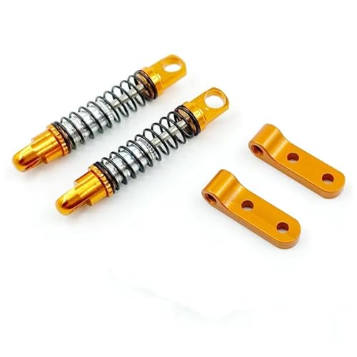 YONMFRDS RC Autoteile Für WPL Für D12 RC Auto Ersatzteilzubehör Metall Vorne Hinten Stoßdämpfer Dämpfer Mit Halterung Befestigt Für Sitz Upgrades Teile(Yellow,B) von YONMFRDS