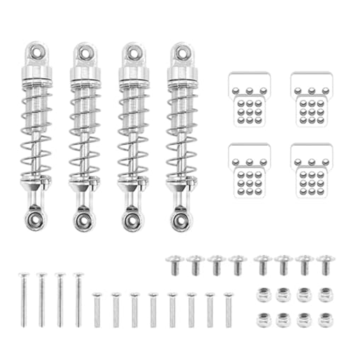 YONMFRDS RC Autoteile Für WPL Für MN Für MN99S MN45 D90 C14 C24 C24-1 Metall Stoßdämpfer Dämpfer Erweiterte Halterung Für Sitz RC Auto Upgrade Teile Zubehör(White) von YONMFRDS
