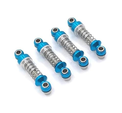 YONMFRDS RC Autoteile Für Wltoys 1/28 284131 K969 K979 K989 K999 P929 P939 Metall Upgrade Einstellbare Stoßdämpfer RC Auto Ersatzteile Modifikation Zubehör(Blue) von YONMFRDS