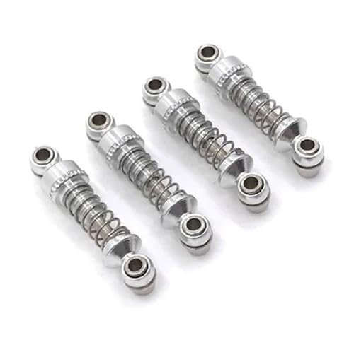 RC Autoteile Für Wltoys 1/28 284131 K989 K969 K979 K999 P929 P939 RC Auto Ersatzteile Metall Upgrade Einstellbare Stoßdämpfer Refit RC Auto Zubehör(Silver) von YONMFRDS