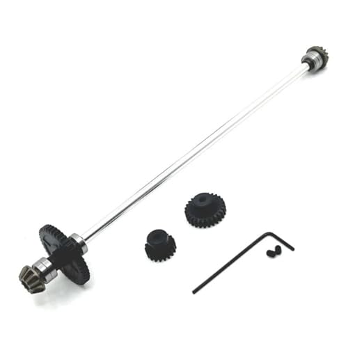 RC Autoteile Für Wltoys 124007 124016 124017 124018 124019 1/12 RC Auto Center Antriebswelle Montage 44T Reduktion Getriebe 19T 27T Motor Getriebe Upgrade Teile(Silver) von YONMFRDS