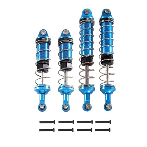 YONMFRDS RC Autoteile Für Wltoys 12428 12423 12427 12429 Für FY-03 4 Stücke Metall Öl Stoßdämpfer Dämpfer 1/12 RC Auto Upgrade Teile Geändert Zubehör(Blue) von YONMFRDS
