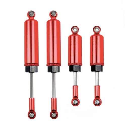 RC Autoteile Für Wltoys 12428 12429 12423 FY 01 03 RC 1/12 RC Upgrade Teile Zubehör Legierung CNC 6061 Metall Vorne Hinten Stoßdämpfer(Red) von YONMFRDS