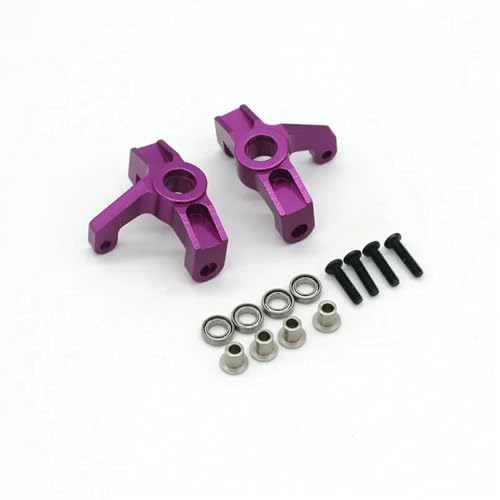 YONMFRDS RC Autoteile Für Wltoys 144001 144010 124008 124010 124016 124017 124018 124019 RC Auto 4WD Metall Upgrade Teile Lenkung Tasse Teile(Purple) von YONMFRDS
