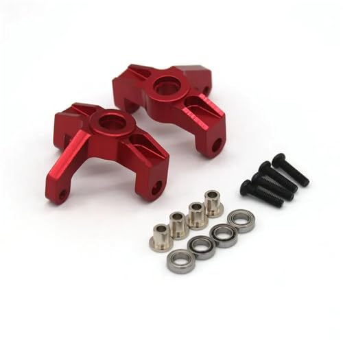 YONMFRDS RC Autoteile Für Wltoys 144001 144010 124008 124010 124016 124017 124018 124019 RC Auto 4WD Metall Upgrade Teile Lenkung Tasse Teile(Red) von YONMFRDS