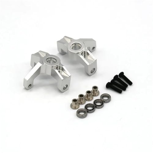 YONMFRDS RC Autoteile Für Wltoys 144001 144010 124008 124010 124016 124017 124018 124019 RC Auto 4WD Metall Upgrade Teile Lenkung Tasse Teile(Silver) von YONMFRDS