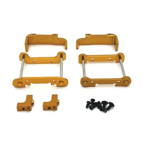 YONMFRDS RC Autoteile Für Wltoys 144001 144010 144016 144018 124017 124018 124019 124007 124008 Metall Arm Code Servo Halterung Batterie Halter Upgrade Teile(Yellow) von YONMFRDS