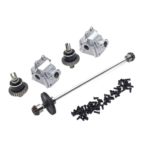 YONMFRDS RC Autoteile Für Wltoys 144010 144001 144002 Teile-Upgrade Metall-Center Antriebswelle Montage Getriebe Differential Kit Ersatz Teile(White) von YONMFRDS