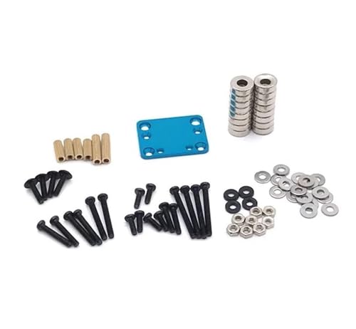 YONMFRDS RC Autoteile Für Wltoys 284131 P939 P929 K979 K999 K969 K989 Für Kyosho Für Mini-Q RC01 1/28 RC Auto Körper Post Magnet Unsichtbar Fest Mount Refit RC Auto Upgrade Teile(Blue) von YONMFRDS