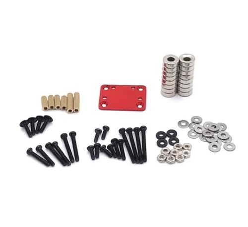 RC Autoteile Für Wltoys 284131 P939 P929 K979 K999 K969 K989 Für Kyosho Für Mini-Q RC01 1/28 RC Auto Körper Post Magnet Unsichtbar Fest Mount Refit RC Auto Upgrade Teile(Red) von YONMFRDS