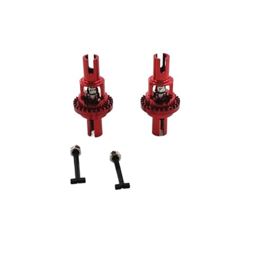 RC Autoteile Für Wltoys 284161 284010 284131 K989 K979 K969 P929 P939 1/28 2 Stücke Metall Differential Fernbedienung Auto Upgrade Teile(Red) von YONMFRDS