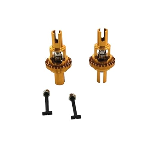 YONMFRDS RC Autoteile Für Wltoys 284161 284010 284131 K989 K979 K969 P929 P939 1/28 2 Stücke Metall Differential Fernbedienung Auto Upgrade Teile(Yellow) von YONMFRDS